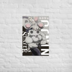 Shino Buff Mice Poster from Demon Slayer Poster charcoal unisex