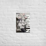 Shino Buff Mice Poster from Demon Slayer Poster charcoal unisex