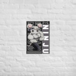 Shino Buff Mice Poster from Demon Slayer Poster charcoal unisex