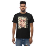 Demon Slayer Anime T-Shirt - Shino Buff Mice Design - Black Unisex