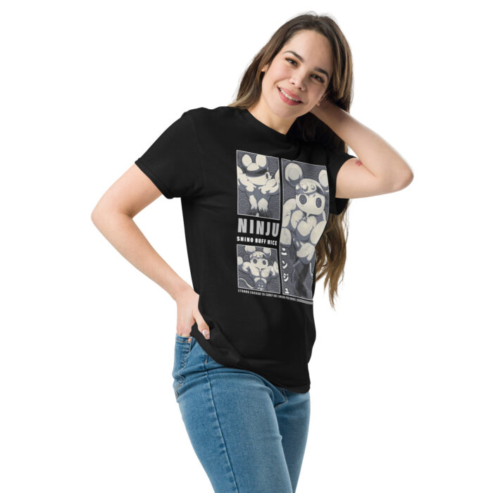 Premium Shino Buff Mice T-Shirt – Demon Slayer Tee Unisex Black