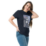 Mikoto Yamato Shadow Blade T-Shirt - Is It Wrong to Try to Pick Up Girls in a Dungeon Anime Apparel unisex classic tee navy