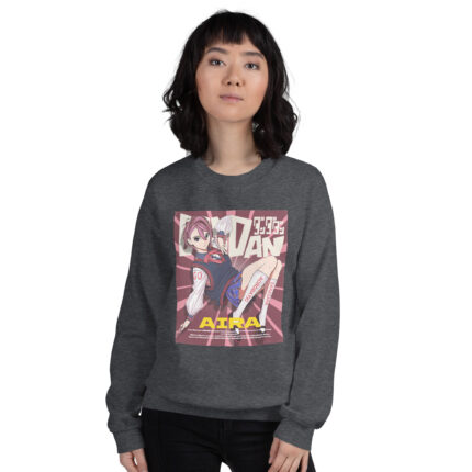 Aira Sweatshirt – Dandadan Anime Design Unisex Dark Heather