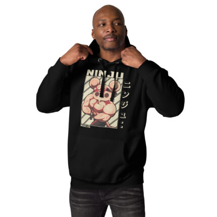 Demon Slayer Hoodie Unisex - Shino Buff Mice Design