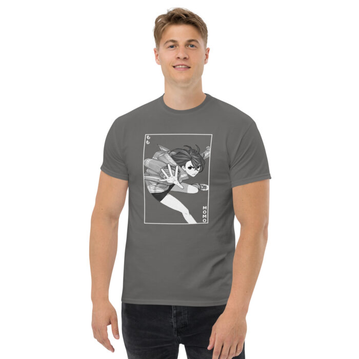 Momo Astral Surge T-Shirt | Dandadan Supernatural Apparel unisex classic tee charcoal