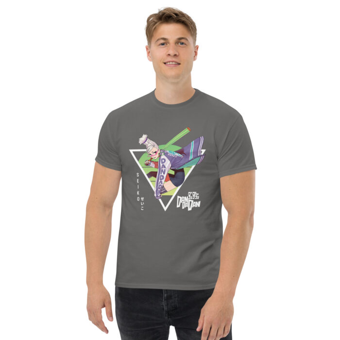 Seiko Astral Sentinel T-Shirt | Dandadan Psychic Apparel unisex classic tee charcoal