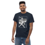 Okarun Turbo Shift T-Shirt | Dandadan Supernatural Apparel unisex classic tee navy