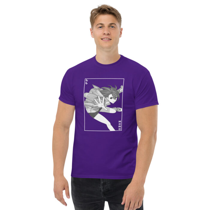 Momo Astral Surge T-Shirt | Dandadan Supernatural Apparel unisex classic tee purple