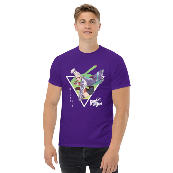 Seiko Astral Sentinel T-Shirt | Dandadan Psychic Apparel unisex classic tee purple